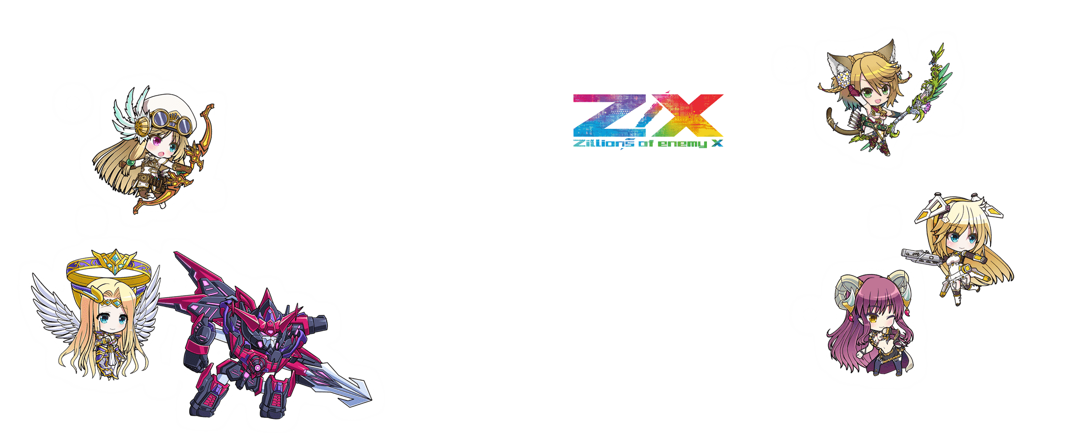 カードゲーム ｢Z/X｣ でおなじみのキャラクターがぞくぞく登場！